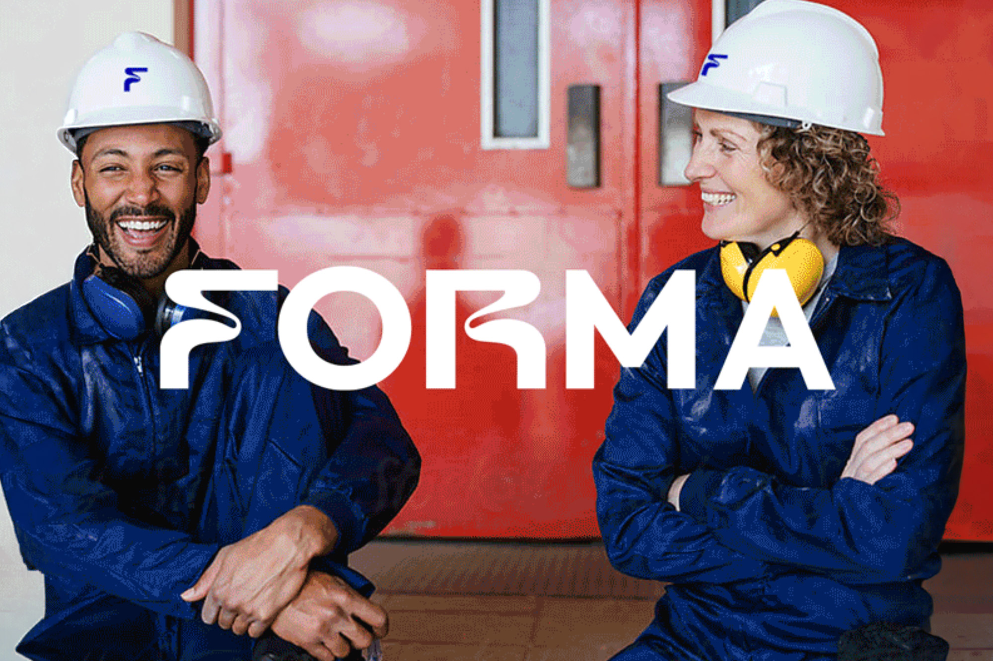 Forma Landing Page Image Construction Helments