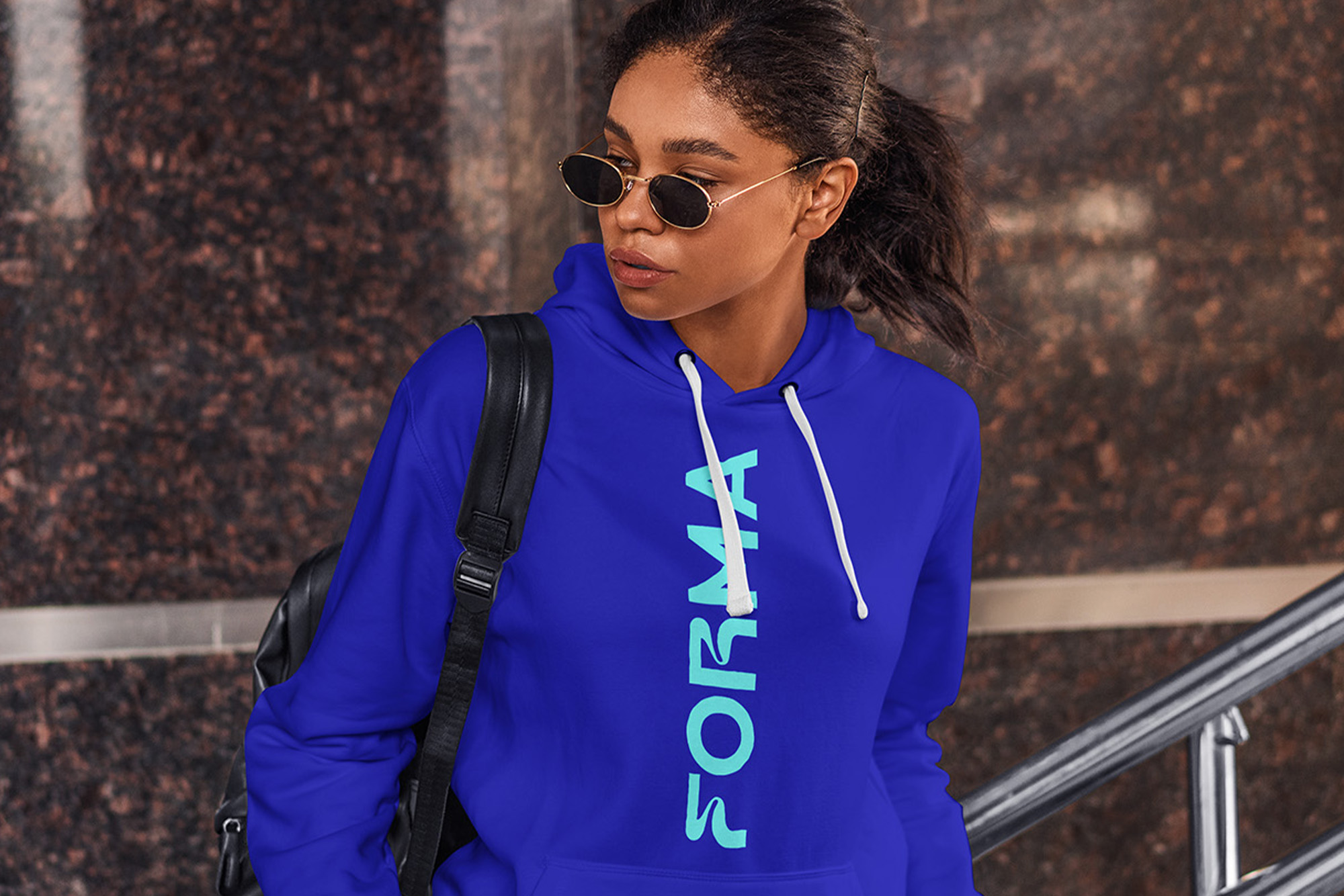 Forma Landing Page Image Hoodie Model