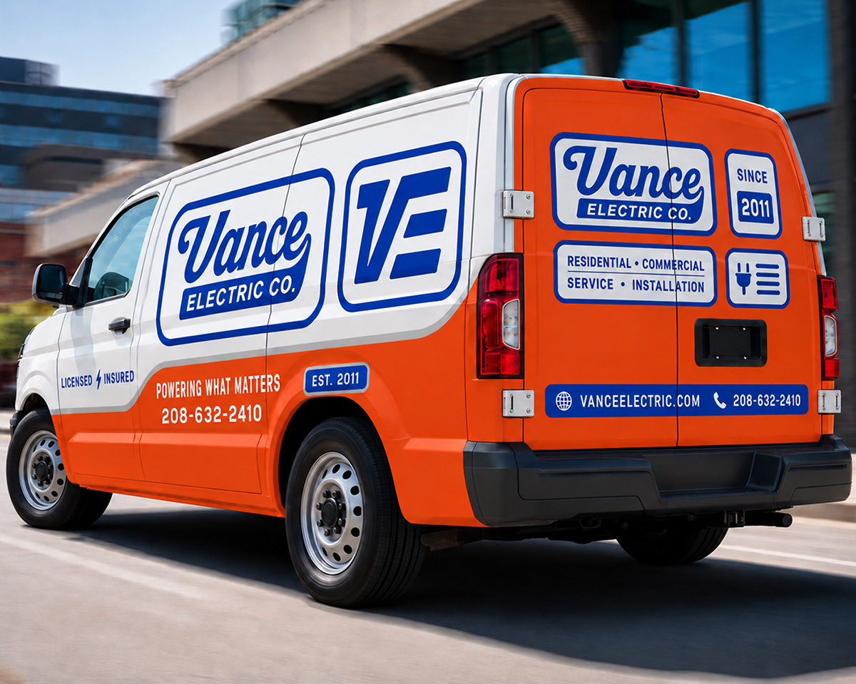 Vance Electric brand identity design by Cindy Rochlen Studio